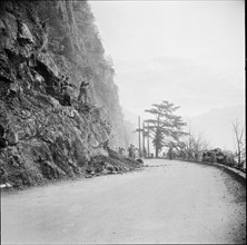 Axenstrasse under construction 1954.