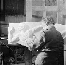 Hans Trudel, sculptor, ca. 1951.