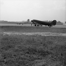 Geneva Summit, russian airplanes in Cointrin,  1955.