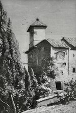 Spain. Andalusia. Granada. The Ladies Tower (Torre de las Damas). Part of the Partal Palace