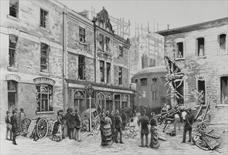 London, England. At about 9 p.m. on the evening of 30 May 1884, three explosions of dynamite