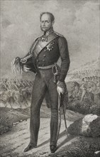 Frederick of Prussia (1794-1863). Prussian prince and military officer. Portrait. Drawing by C.