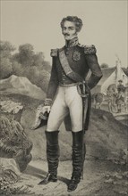 Oscar I of Sweden (1799-1859). King of Sweden and Norway (1844-1859). Portrait. Drawing by C.