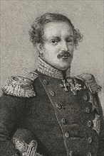 Frederick VII of Denmark (1808-1863). King of Denmark (1848-1863). Portrait. Drawing by C. Legrand.