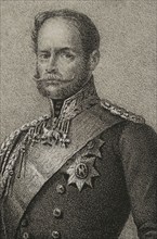 Frederick of Prussia (1794-1863). Prussian prince and military officer. Portrait. Drawing by C.