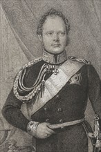 Frederick William IV of Prussia (1795-1861). King of Prussia (1795-1861). Portrait. Drawing by C.