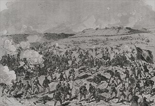 Russo-Turkish War (1877-1878). Turks try to retake Great Yagni on 13 October. Turkish infantry