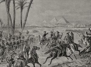 Napoleonic Wars. French Invasion of Egypt (1798-1801). Battle of the Pyramids (21 July 1798). The