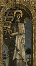 St. Clare (1194-1253). Italian religious and saint. Portrait by a Lombard painter. Tempera on