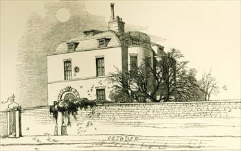 This illustration of Devonshire Terrace on October 29, 1840 is from The Life of Charles Dickens Vol