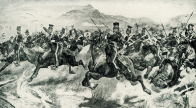 Charge of Light Brigade at Balaklava by R Caton Woodville. Charge of the Light Brigade (October