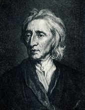 This 1899 illustration shows: “ John Locke  - painting by Sir Godfrey Keller. in the Hermitage in