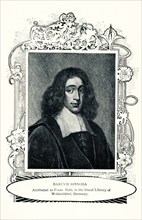 This 1899 illustration shows: “ Baruch Spinoza, attributed to Franz Hals. In the Ducal Library of