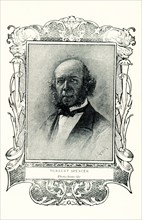 This 1899 illustration shows: “Herbert Spencer - photo from life.”  Herbert Spencer (1820 –1903)