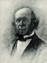 This 1899 illustration shows: “Herbert Spencer - photo from life.”  Herbert Spencer (1820 –1903)