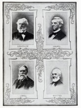 The American authors pictured here are from left to right, top to bottom: Henry Wadsworth