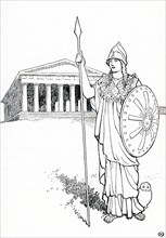 In Greek and Roman mythology, Athena, also spelled Athene, was the Olympian goddess of wisdom and