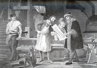 Johannes Gutenberg (1398-1468) was a German goldsmith and printer in Strassbourg, Germany. He is