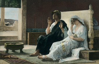 The caption on this 1903 image reads: “Prayer to Isis painted by Alexander Cabanel.” It appeared in