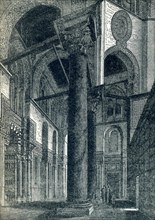 This illustration dates to around 1900. It shows a window in the complex of the Sultan al-Mansur