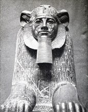 This Hyksos sphinx dates to Egypt's 12th Dynasty (c. 1991-1786 B.C.) and was found in Tanis. The