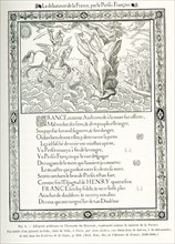 This political and allegorical poster dates to 1594, the time of the Protestant Reformation. It is