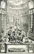 The caption for this engraving reads: 'General History of the Century. The small image, inserted at