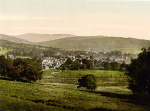 Moffat Is A Town In The Council Area Of Dumfries And Galloway In The South Of Scotland / Moffat From Coates Hill