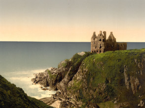 Dunskey Castle Is A Tower House Near The Village Of Portpatrick In The Dumfries And Galloway Council Area