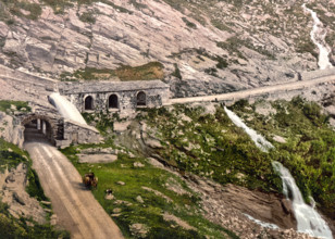 A Cold Water Gallery At The Simplon Pass In The Valais In Switzerland / Simplon Pass