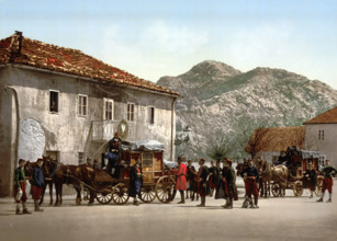 Arrival Of The Stagecoach In Cetinje