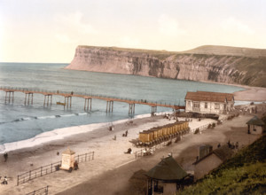 The Seaside Resort Of Saltburn-By-The-Sea And The Pier