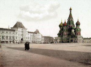 New Merchants' Shops And St. Basil'S Cathedral