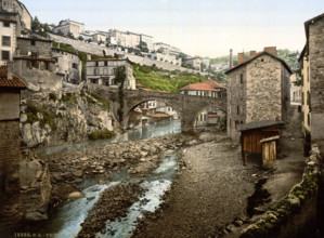 General view, France, Historical, digitally restored reproduction from an original from the 19th