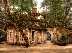 Pleasure palace in the park of Versailles, outbuildings, France, historical, digitally restored