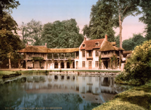 Pleasure palace in the park of Versailles, house of the lord, France, historical, digitally