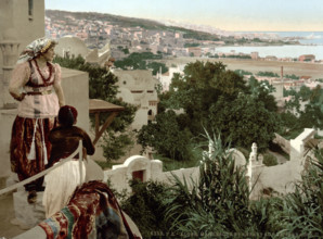 Moorish Woman And Child On The Terrace