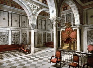 Suburb of Tunis, Court Chamber, Tunisia, around 1895, Historical, digitally restored reproduction