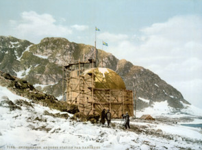 From here Salomon August Andree started a balloon flight to the North Pole in 1896, around 1895,