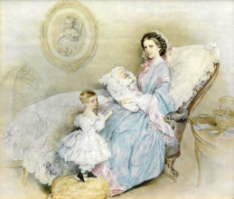 Empress Elisabeth With Her Children