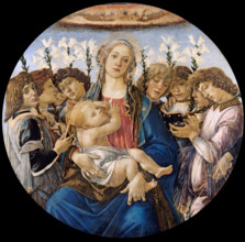 Mary With The Child And Singing Angels (Around 1477)