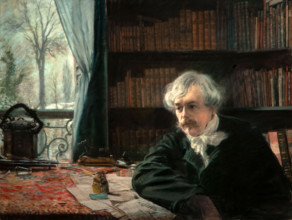 Giuseppe De Nittis 1846-1884 “Portrait of Edmond de Goncourt” 1881, 87x115 cm pastel on paper