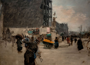 Giuseppe De Nittis 1846-1884 “La Place des Pyramides” 1875