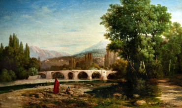 Tammar Luxorio 1825 x 1899 "The Entella between Sestri and Chiavari forms a beautiful river" 1863,