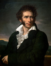 François Xavier Fabre 1766-1837 "Ugo Foscolo" 1813, 71 x 59 cm oil on canvas.