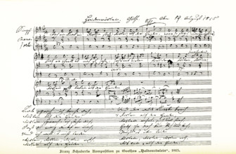 Franz Schubert's composition of Goethe's Haidenroslein.