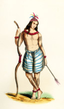 This 1840s illustration shows a man from Formosa, the island of Taiwan as named by Portuguese