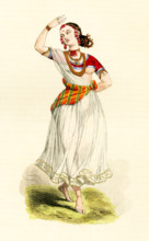 Female Hindu dancer.