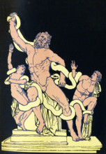 According to Greek mythology, Laocoon warned the Trojans about bringing the wooden horse fashioned