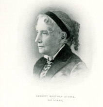 American writer and abolitionist Harriet Beecher Stowe wrote the novel ""Uncle Tom's Cabin"" (with